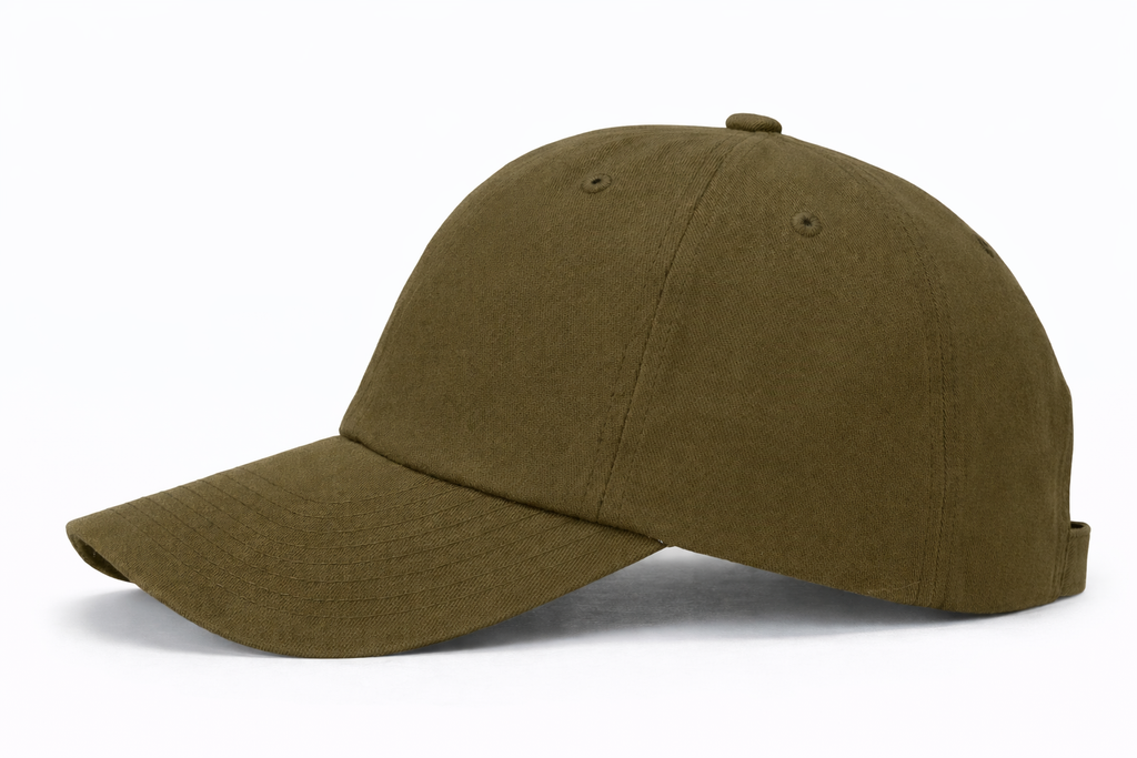 Premium Cotton Baseball Cap Dad Hat Men Women Deep Crown: Black