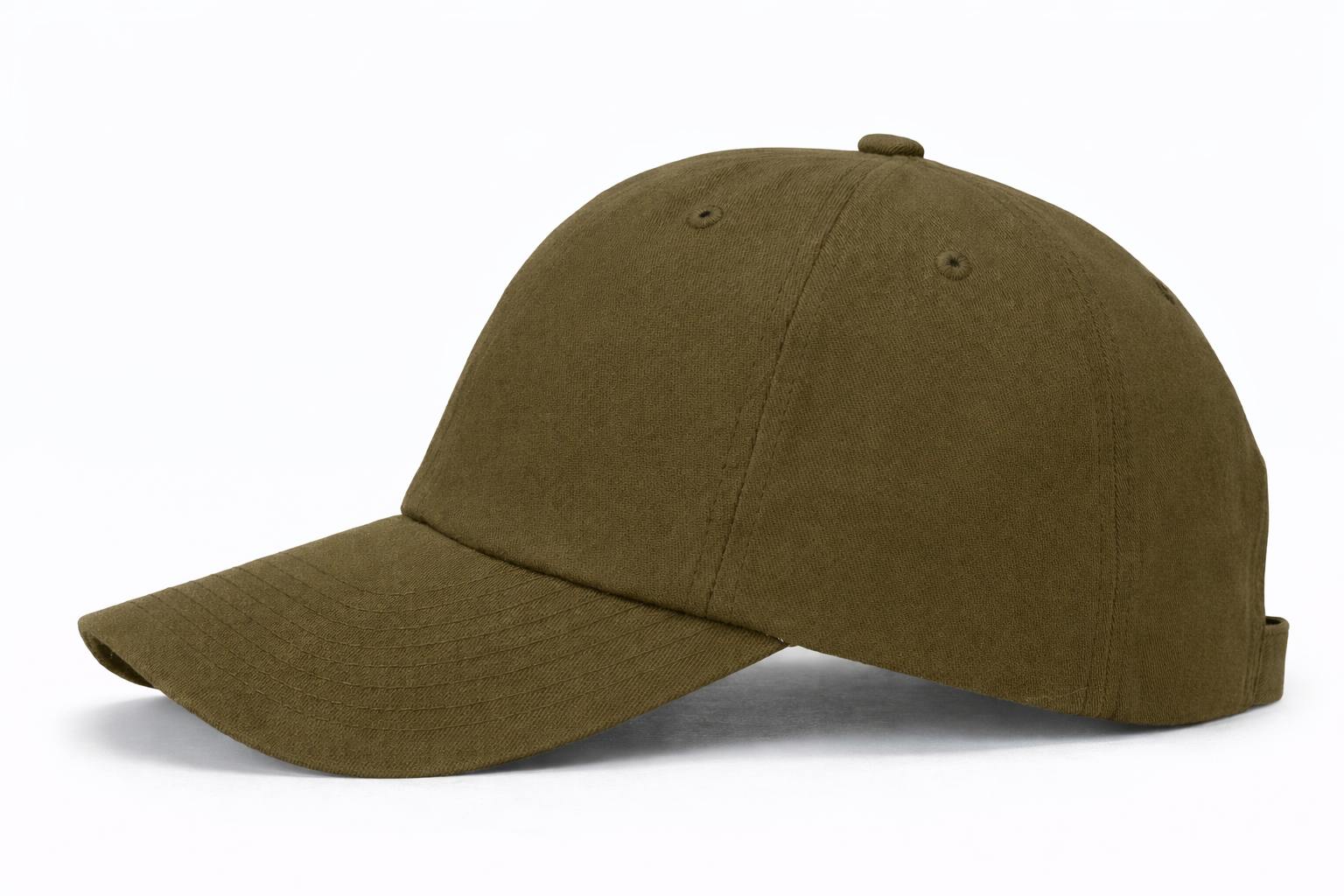 Premium Cotton Baseball Cap Dad Hat Men Women Deep Crown: Black