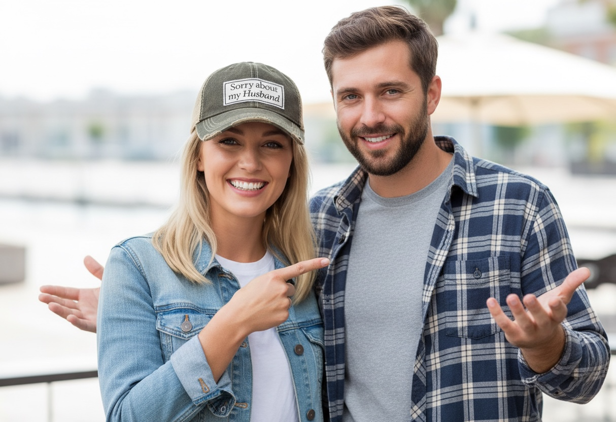Sorry About My Husband Trucker Hat Baseball Cap