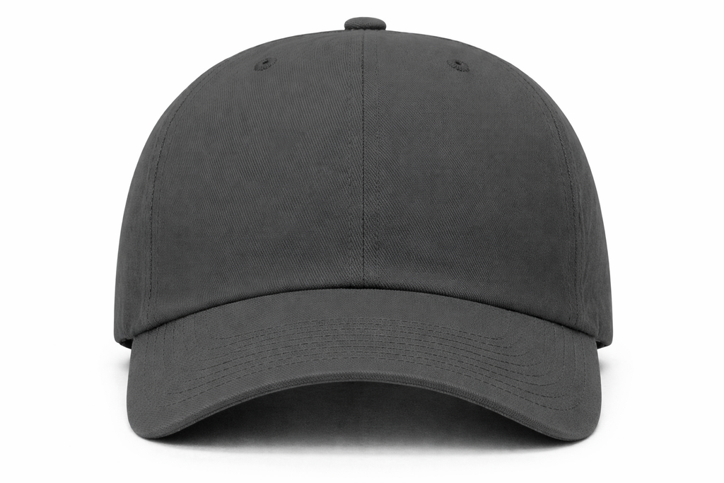 Premium Cotton Baseball Cap Dad Hat Men Women Deep Crown: Black