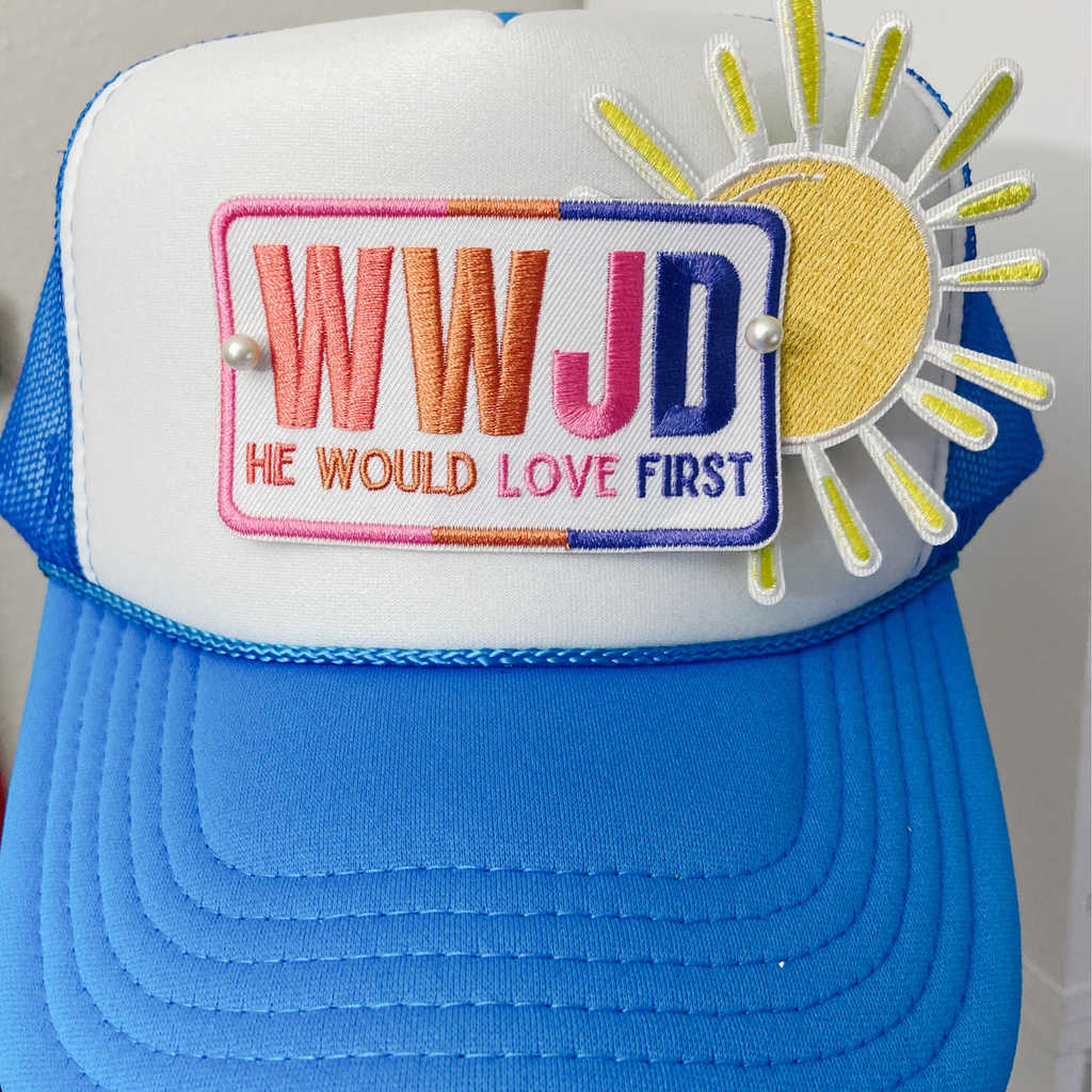 3.5" SUNSHINE   -  Embroidered Hat Patch (version 2): QTY 1