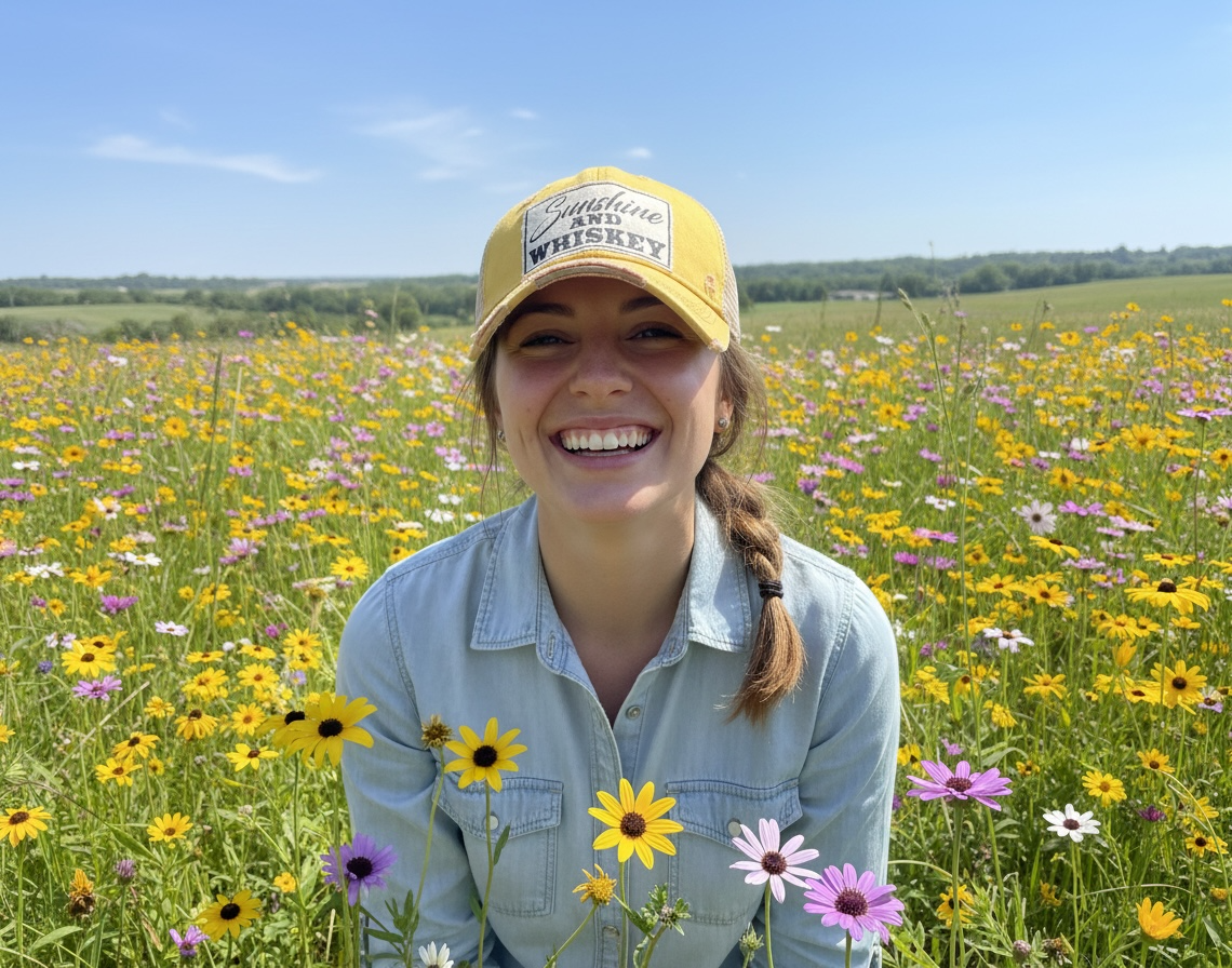 Sunshine & Whiskey Trucker Hat Baseball Cap