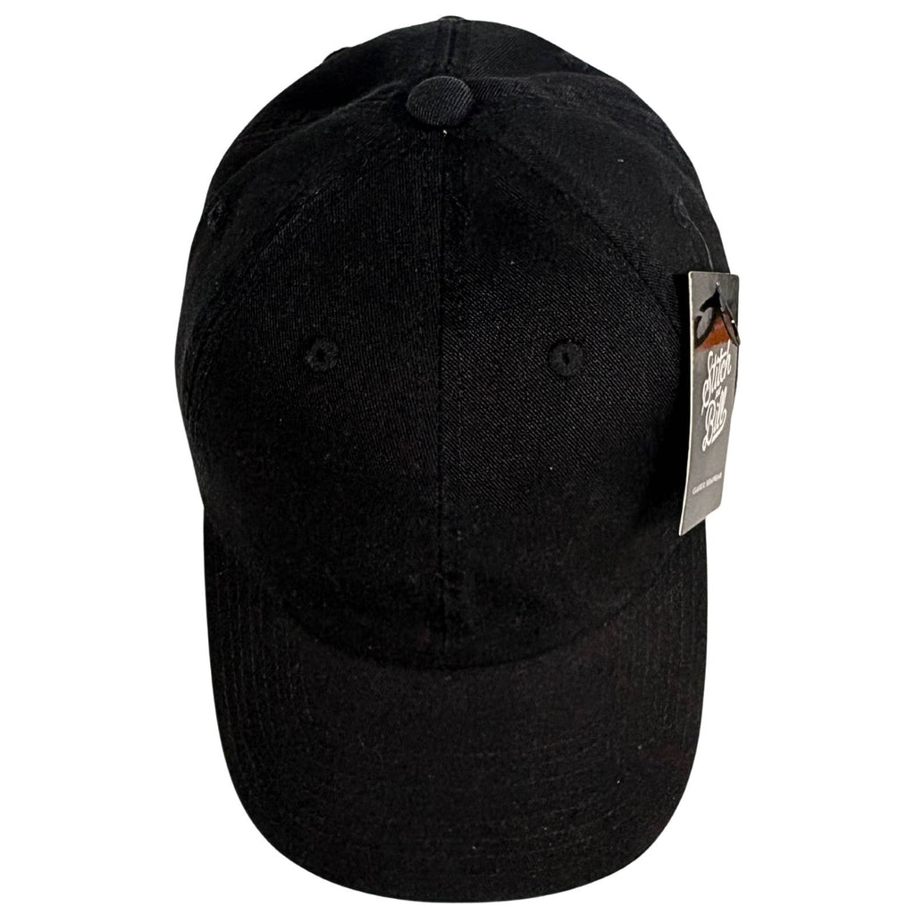 Premium Cotton Baseball Cap Dad Hat Men Women Deep Crown: Black