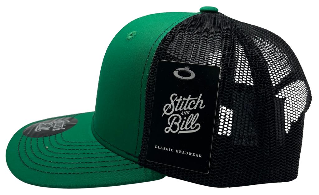 Trucker Adjustable Baseball Cap Premium Quality Men Women: Black- Dark Grey