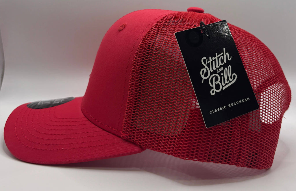 Trucker Adjustable Baseball Cap Premium Quality Men Women: Black-White