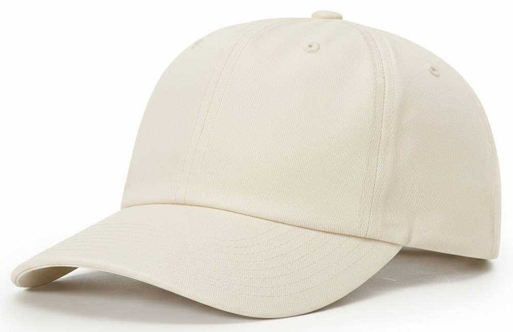 Premium Cotton Baseball Cap Dad Hat Men Women Deep Crown: Black